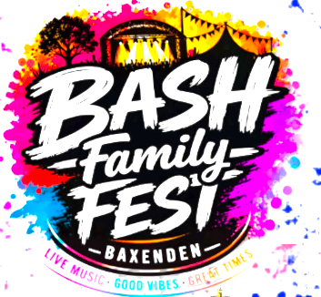 Bash Family Fest Baxenden official festival badge logo